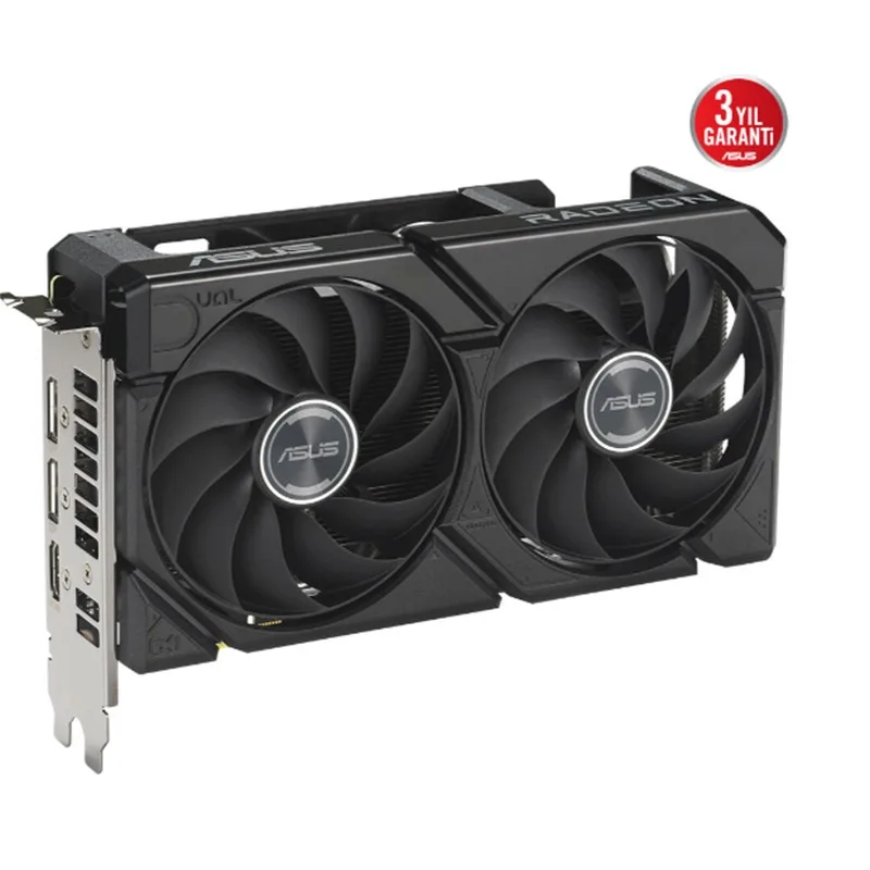 ASUS RADEON DUAL-RX9060XT-16G 16GB GDDR6 128BIT 1XHDMI 2XDP EKRAN KARTI - görsel 2