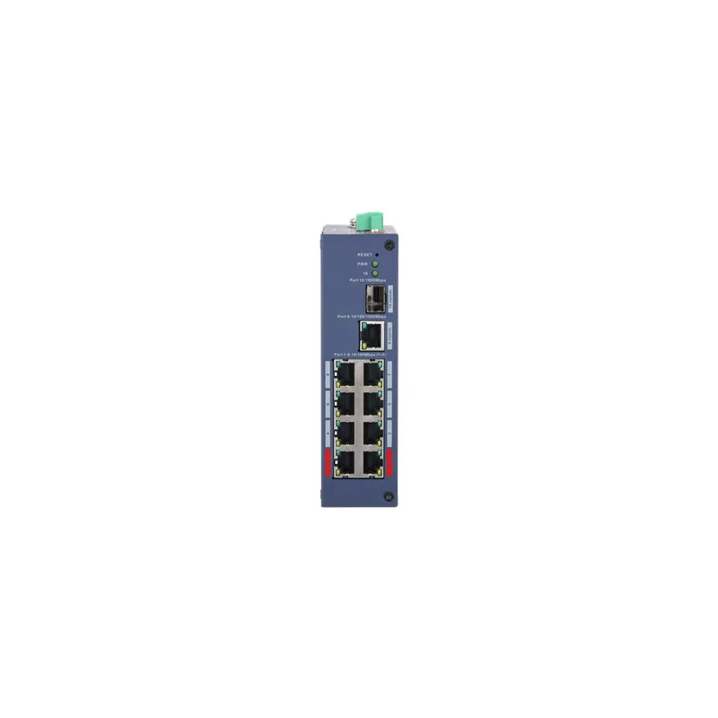 DAHUA CHS4110-8ET-110 8 PORT 10/100+1XGB RJ45/1XGB SFP UPLINK 110W POE CLOUD YÖNETİLEBİLİR ENDÜSTRİYEL SWITCH - görsel 2