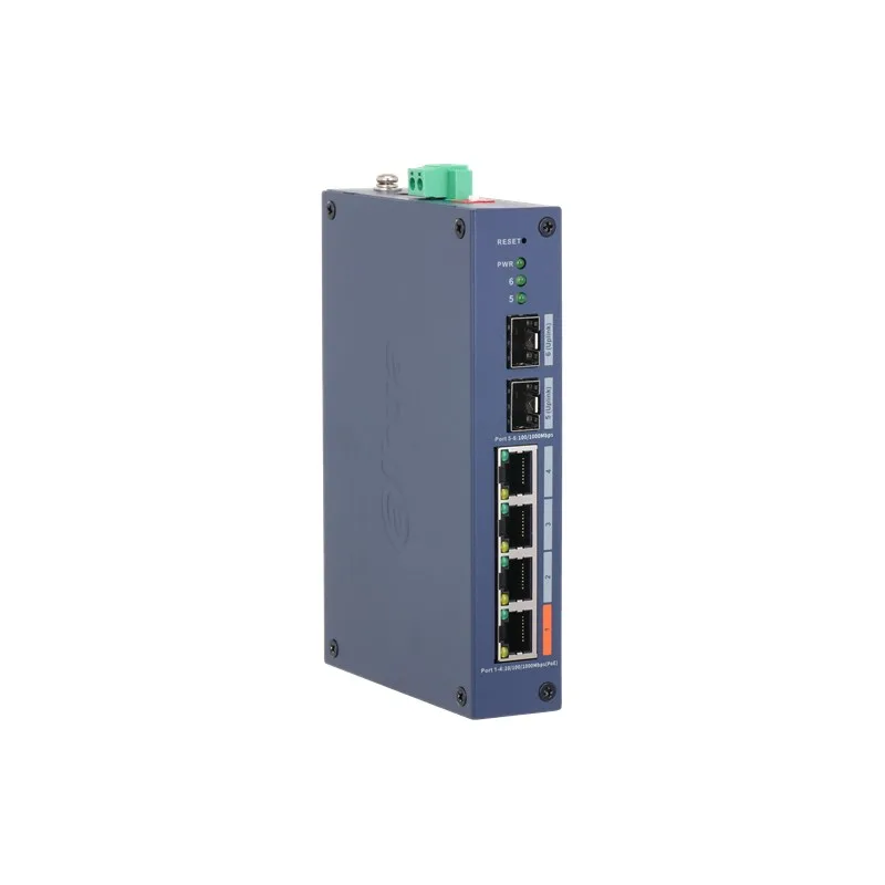 DAHUA CHS4206-4GT-60 4 PORT GIGABIT+2 PORT PORT SFP UPLINK CLOUD YÖNETİLEBİLİR 60W POE ENDÜSTRİYEL SWITCH - görsel 2