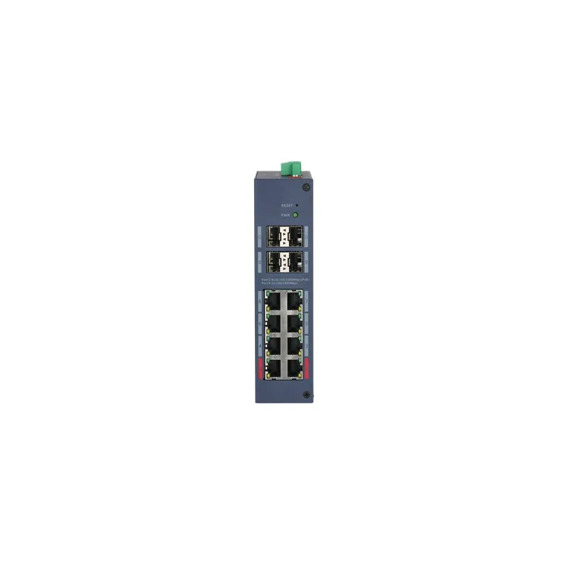 DAHUA CHS4412-8GT-125 8 PORT GIGABIT + 4XGIGABIT SFP UPLINK CLOUD YÖNETİLEBİLİR 125W POE ENDÜSTRİYEL SWITCH - görsel 2