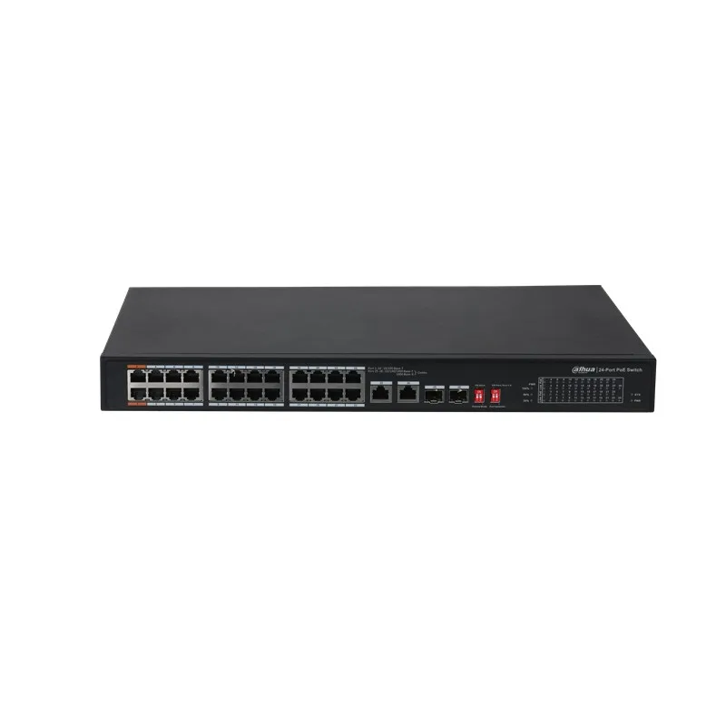 DAHUA PFS3226-24ET-240 24 PORT 10/100 + 2XGB RJ45/2XGB SFP UPLINK COMBO 240W POE RACKMOUNT SWITCH - görsel 2
