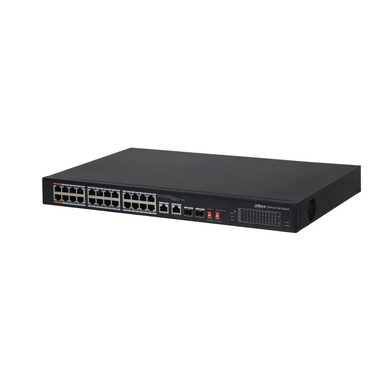 DAHUA PFS3226-24ET-240 24 PORT 10/100 + 2XGB RJ45/2XGB SFP UPLINK COMBO 240W POE RACKMOUNT SWITCH