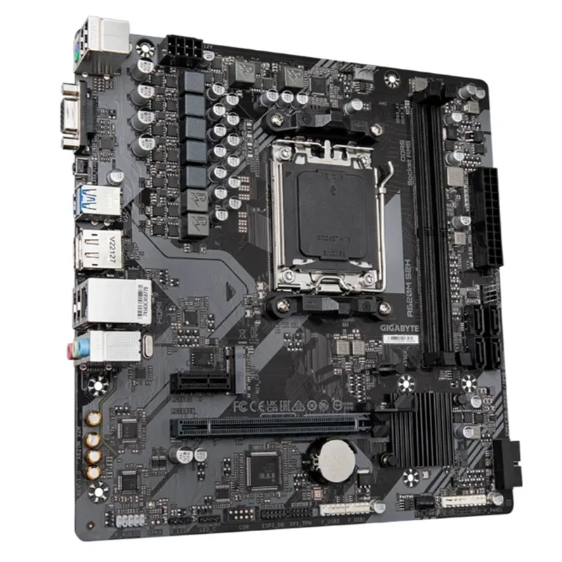 GIGABYTE A620M S2H DDR5 6400MHZ 1XVGA 1XHDMI 1XDP 1XM.2 USB 3.2 MATX AM5( AMD AM5 7000/8000/9000 SERİSİ İŞLEMCİ UYUMLU) - görsel 3