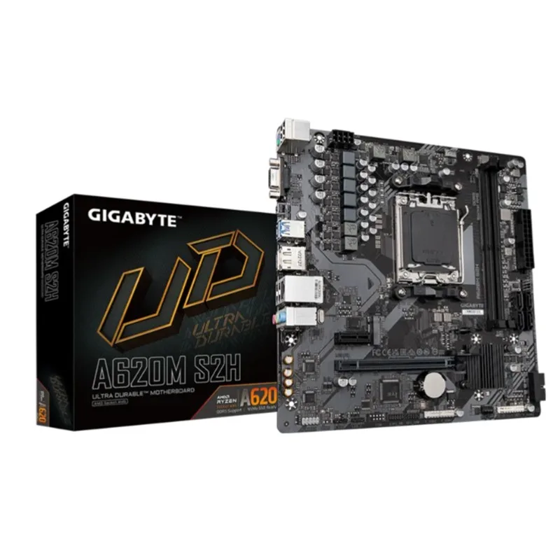 GIGABYTE A620M S2H DDR5 6400MHZ 1XVGA 1XHDMI 1XDP 1XM.2 USB 3.2 MATX AM5( AMD AM5 7000/8000/9000 SERİSİ İŞLEMCİ UYUMLU)