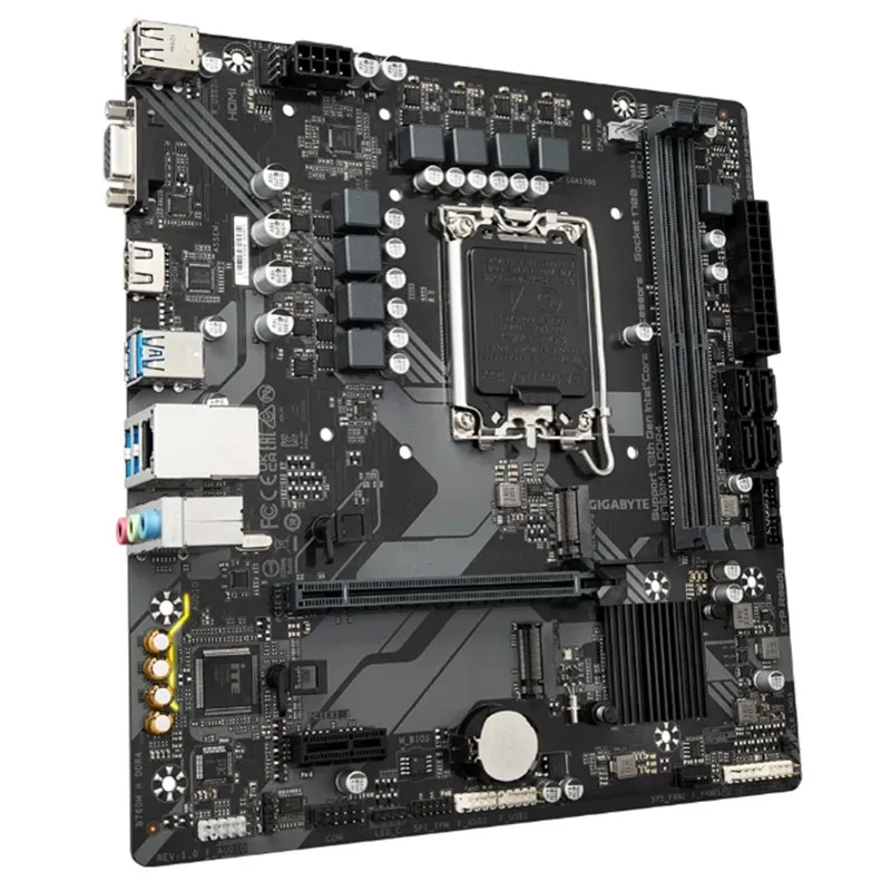 GIGABYTE B760M-H DDR4 3200MHZ 1XVGA 1XHDMI 1XM.2 USB 3.2 MATX 1700P (12. / 13. VE 14. NESİL İŞLEMCİ UYUMLU) - görsel 3