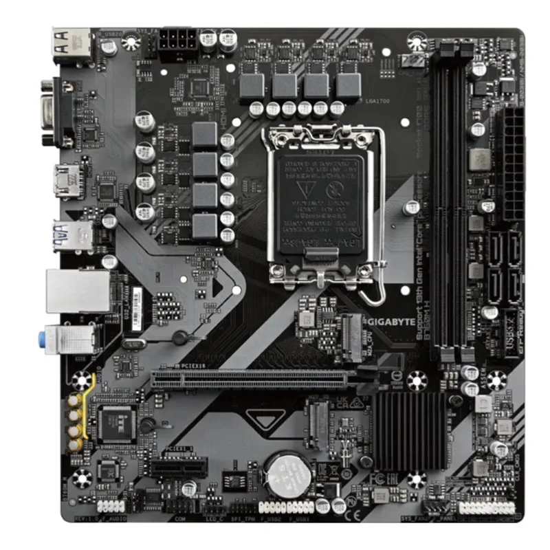 GIGABYTE B760M H DDR5 8000MHZ 1XVGA 1XHDMI 1XM.2 USB 3.2 MATX 1700P (12. / 13. VE 14. NESİL İŞLEMCİ UYUMLU) - görsel 2