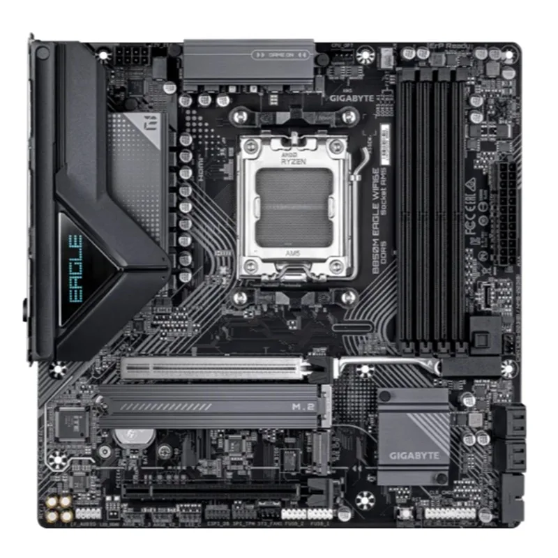 GIGABYTE B850M EAGLE WIFI6E DDR5 8200MHZ 1XHDMI 1XDP 1XM.2 USB MATX AM5 (AMD AM5 9000/8000/7000 SERİLERİ İLE UYUMLU) - görsel 2