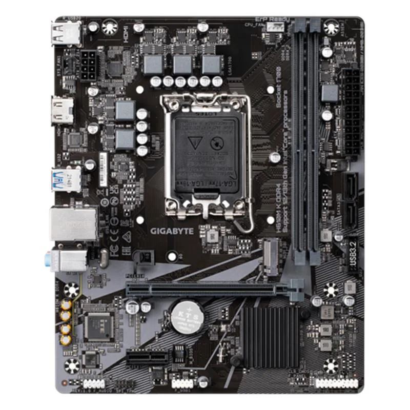 GIGABYTE H610M K DDR4 3200MHZ 1XHDMI 1XM.2 USB 3.2 MATX 1700P (12. / 13. VE 14. NESİL İŞLEMCİ UYUMLU) - görsel 2