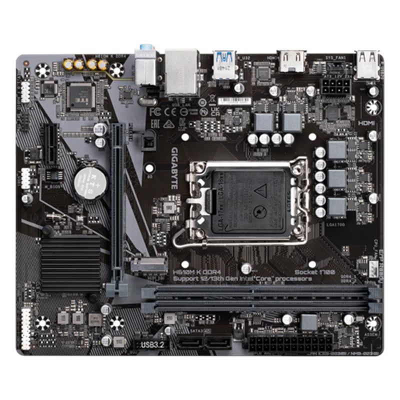 GIGABYTE H610M K DDR4 3200MHZ 1XHDMI 1XM.2 USB 3.2 MATX 1700P (12. / 13. VE 14. NESİL İŞLEMCİ UYUMLU) - görsel 3