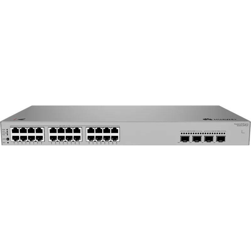 HUAWEI EKITENGINE S220S-24LP4JX 24 PORT GIGABIT+2X2.5GB 2X10G SFP+ YÖNETİLEBİLİR L3 195W POE RACKMOUNT SWITCH - görsel 3