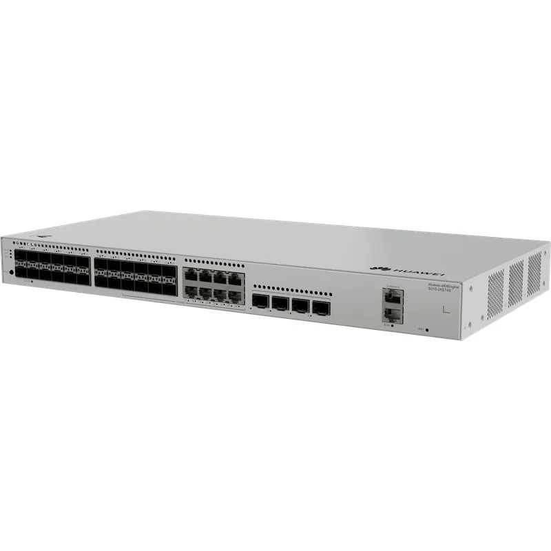 HUAWEI EKITENGINE S310-24ST4X 24 PORT 1GB SFP+8XGB RJ45 COMBO 4X10G SFP+ CONSOLE PORT YÖNETİLEBİLİR L3 RACKMOUNT SWITCH