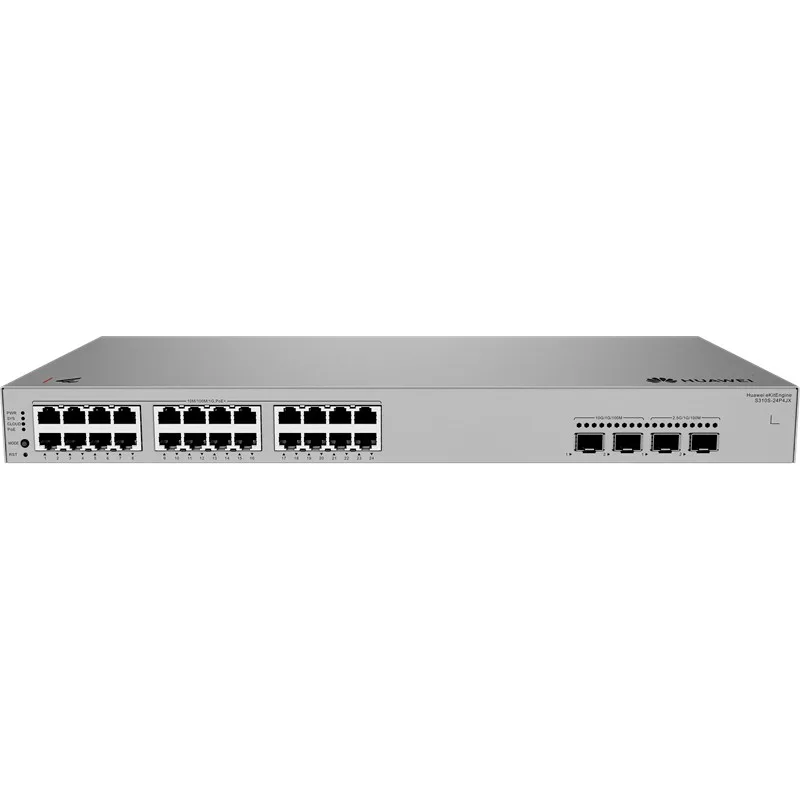HUAWEI EKITENGINE S310S-24P4JX 24 PORT GIGABIT+2X2.5GB 2X10G SFP+ L2 CLOUD YÖNETİLEBİLİR 400W POE RACKMOUNT SWITCH - görsel 3