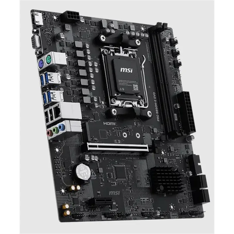MSI PRO B850M-E EVO DDR5 8200MHZ 1XVGA 1XHDMI 1XM.2 USB MATX AM5 (AMD AM5 9000/8000/7000 SERİLERİ İLE UYUMLU) - görsel 3