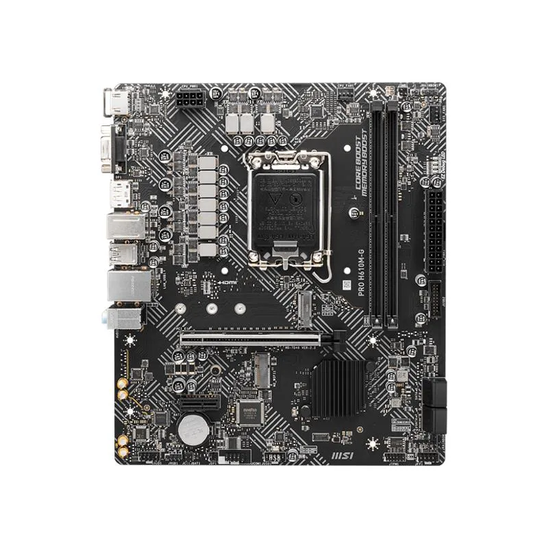 MSI PRO H610M-G DDR5 5600MHZ 1XVGA 1XHDMI 1XDP 1XM.2 USB 3.2 MATX 1700P (12. / 13. VE 14. NESİL İŞLEMCİ UYUMLU) - görsel 2