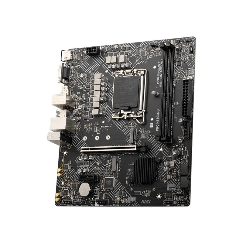 MSI PRO H610M-G DDR5 5600MHZ 1XVGA 1XHDMI 1XDP 1XM.2 USB 3.2 MATX 1700P (12. / 13. VE 14. NESİL İŞLEMCİ UYUMLU) - görsel 3
