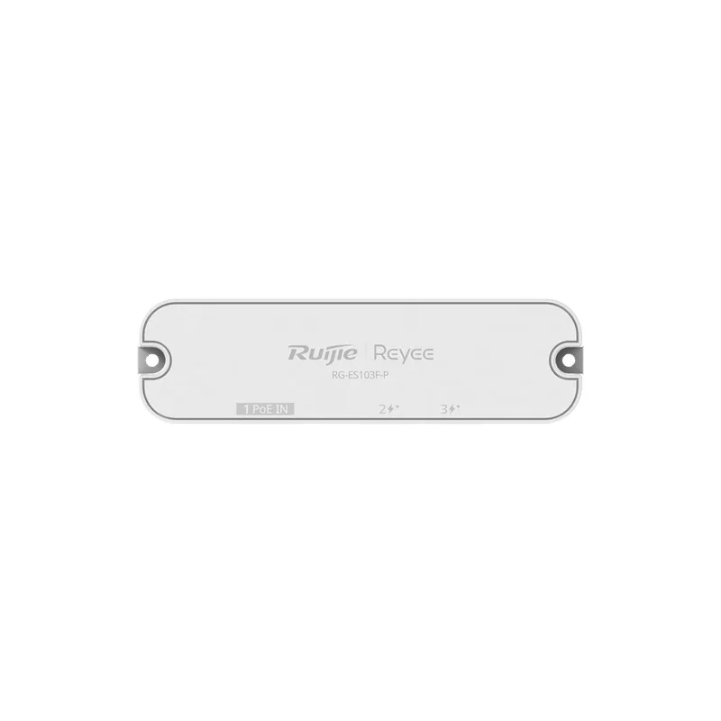RUIJIE REYEE RG-ES103F-P 3 PORT 10/100 PLASTİK TAK ÇALIŞTIR 30W POE SWİTCH - görsel 2