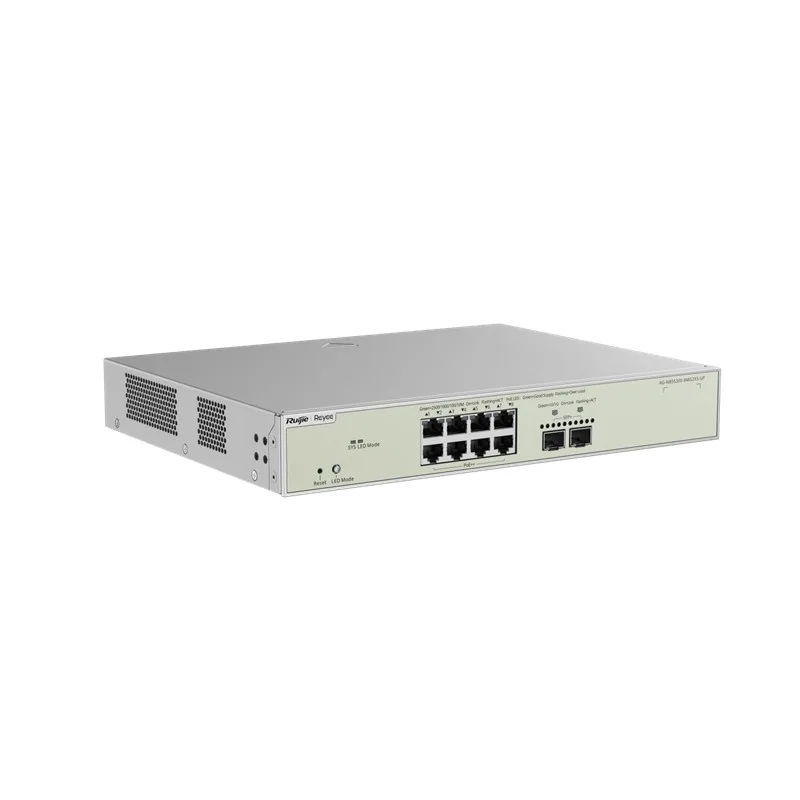 RUIJIE REYEE RG-NBS5300-8MG2XS-UP 8 PORT 8X2.5GE + 2X1GB SFP LAYER3 370W POE YÖNETİLEBİLİR SWİTCH - görsel 2