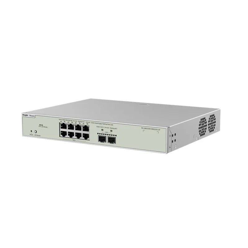 RUIJIE REYEE RG-NBS5300-8MG2XS-UP 8 PORT 8X2.5GE + 2X1GB SFP LAYER3 370W POE YÖNETİLEBİLİR SWİTCH - görsel 3
