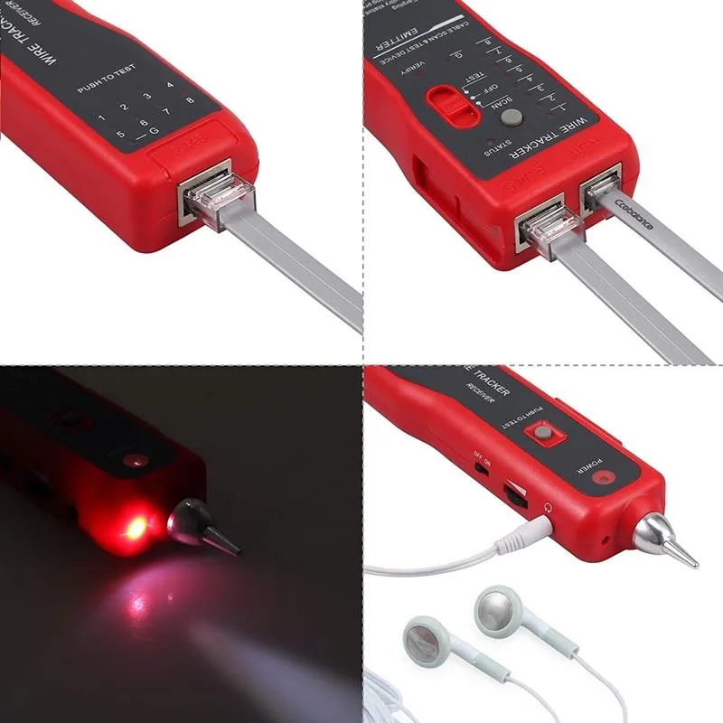 SENSEI AR-868 RJ45-RJ11 KABLO BULUCU VE KABLO TEST CİHAZI - görsel 3