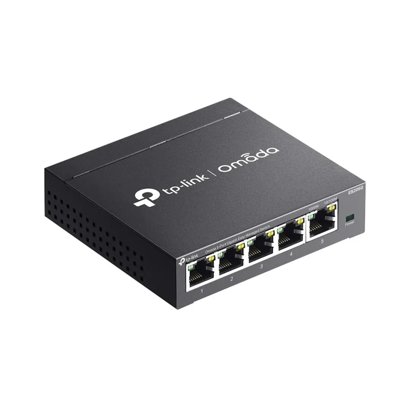 TP-LINK OMADA ES205G 5 PORT GIGABIT YONETİLEBİLİR METAL KASA SWITCH - görsel 2