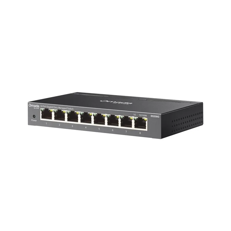 TP-LINK OMADA ES208G 8 PORT GIGABIT YONETİLEBİLİR METAL KASA SWITCH - görsel 2