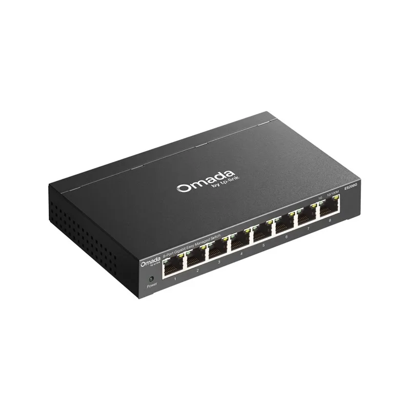 TP-LINK OMADA ES208G 8 PORT GIGABIT YONETİLEBİLİR METAL KASA SWITCH - görsel 3