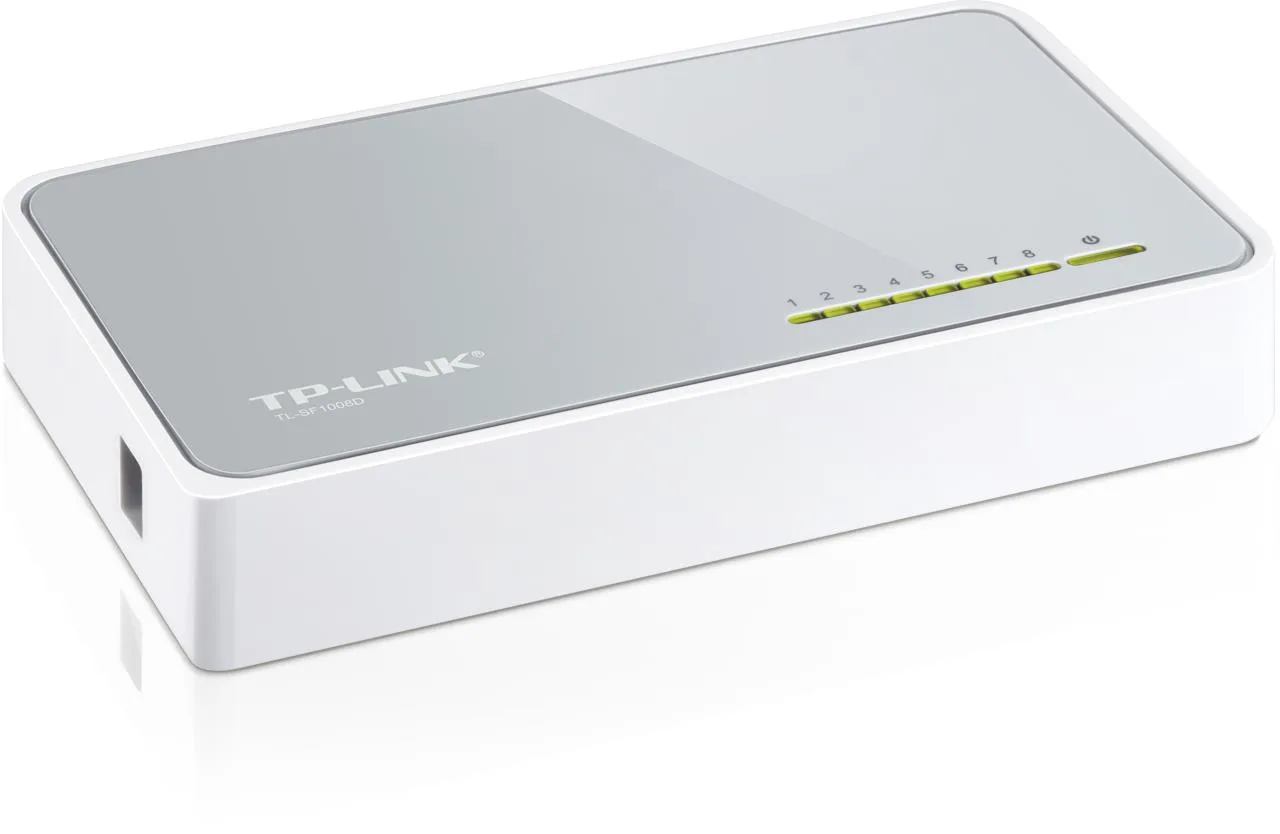 TP-LINK TL-SF1008D 8 PORT 10/100 PLASTİK KASA SWITCH - görsel 2